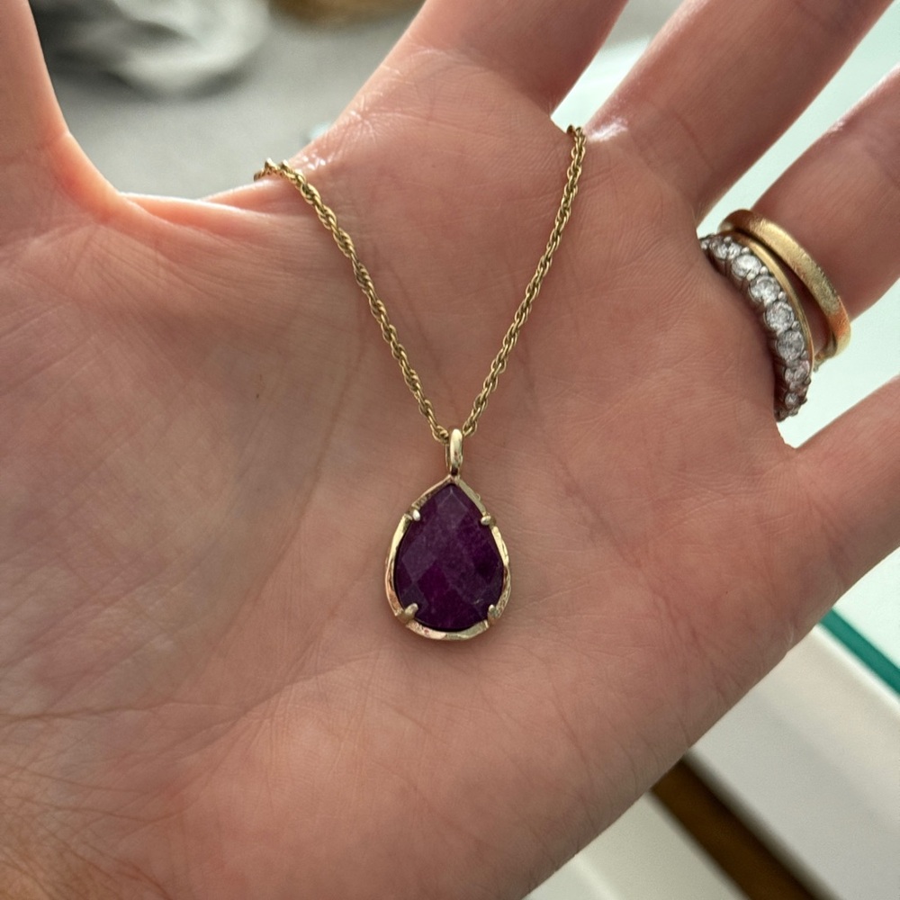Kendra Scott Kiri Necklace Purple